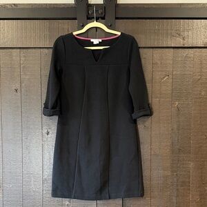 Boden Black V-Neck Shift Dress